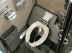 A train toilet